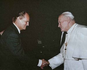 Klinkmann mit Pabst Johannes Paul II Klinkmann mit Pabst Johannes Paul II